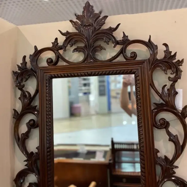 Зеркало в резной раме из массива МИГ642 MI114-M купить в интернет магазине Мебель из массива. Звоните +7 495 961-63-63 Мебель Индонезии